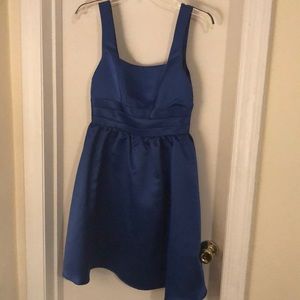As U Wish royal blue bow back dress